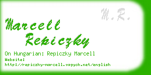 marcell repiczky business card